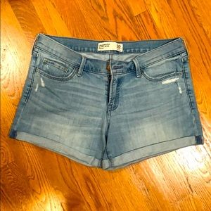 Abercrombie low-rise denim shorts
